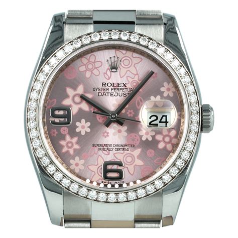 rolex floral dial 36mm|rolex datejust 116244.